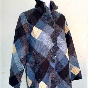 Damee blue plaid jacket